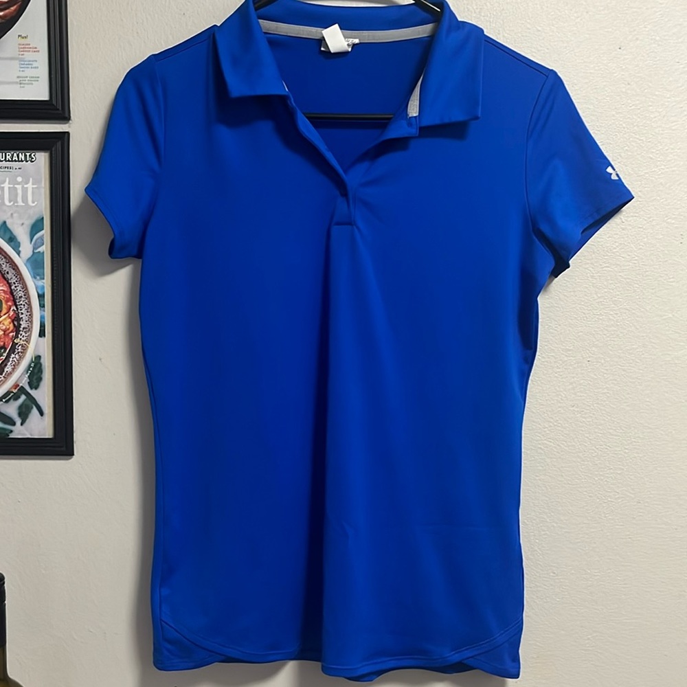 Under Armour Royal Blue Girls Golf Polo